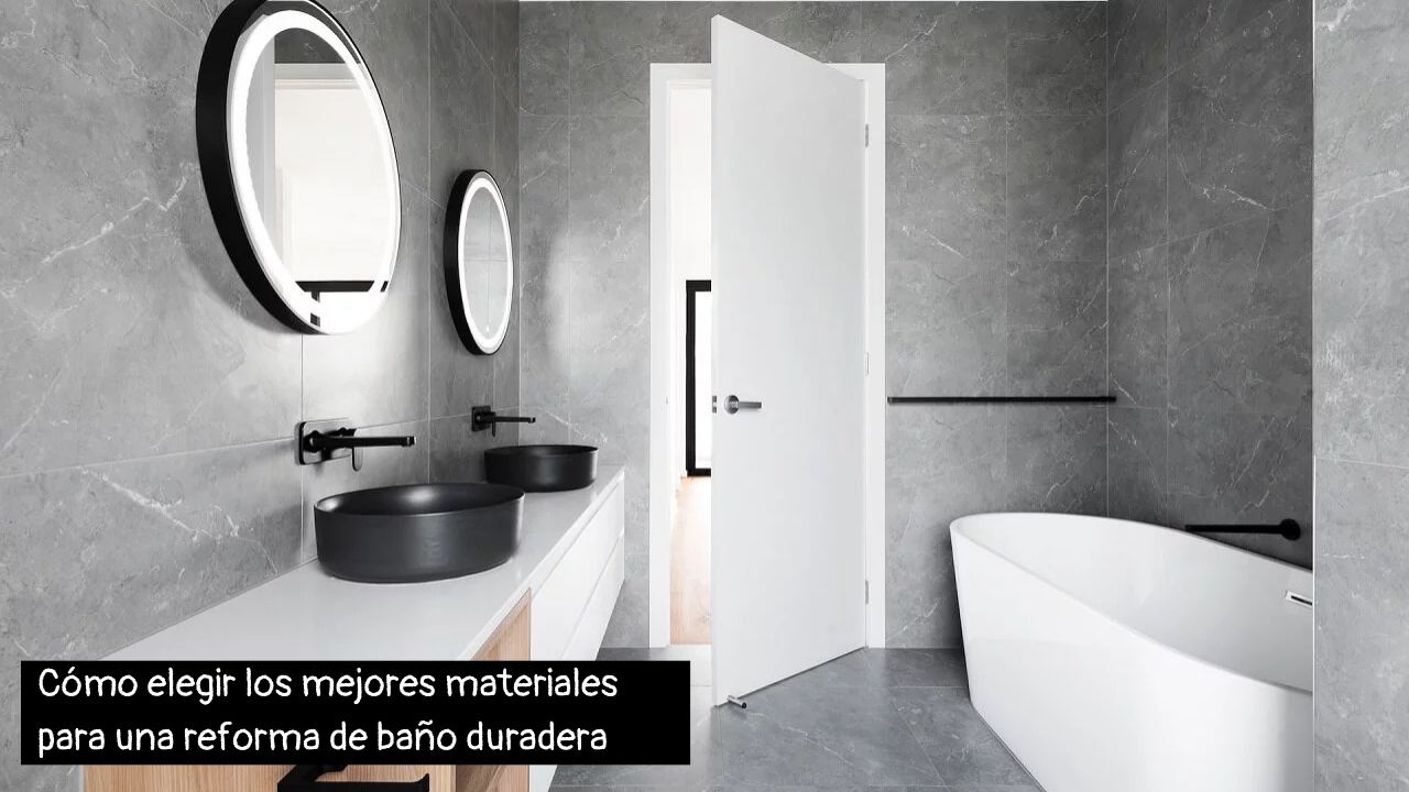 Materiales para reformas de baños